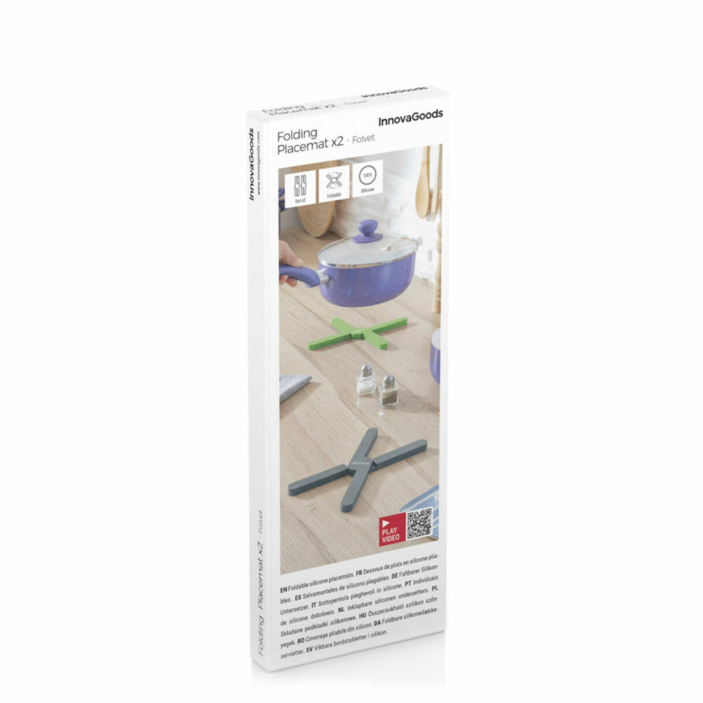 Dessous-de-plat Individuels Pliables en Silicone Folvet (2 Unités)