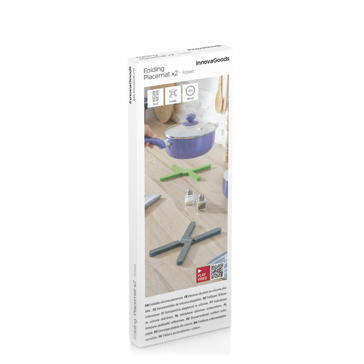 Dessous-de-plat Individuels Pliables en Silicone Folvet (2 Unités)
