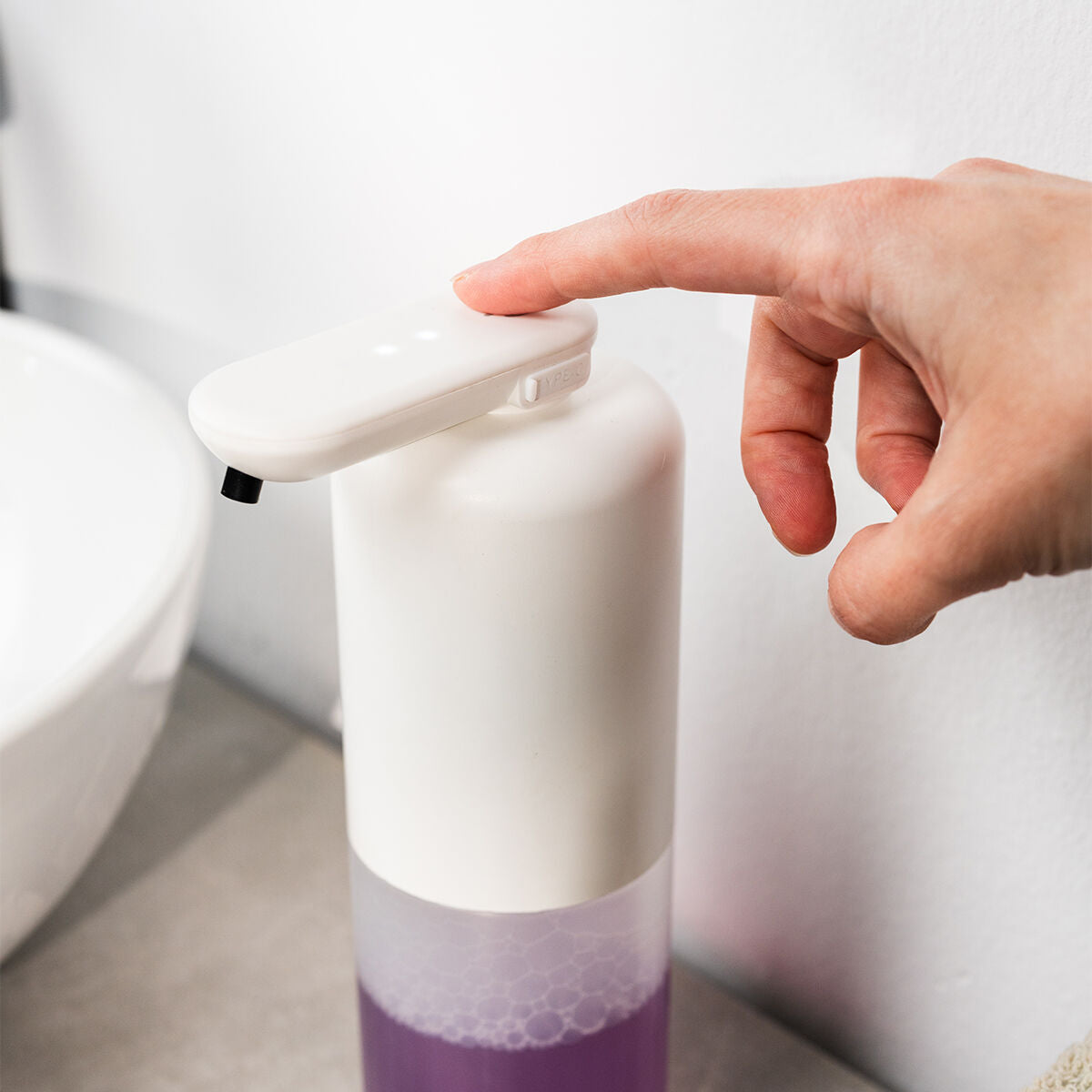 Distributeur de Savon Automatique Sans Contact — Rechargeable USB-C, 350 ml