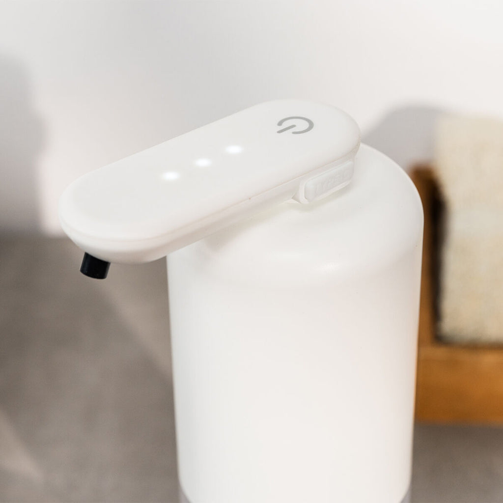 Distributeur de Savon Automatique Sans Contact — Rechargeable USB-C, 350 ml