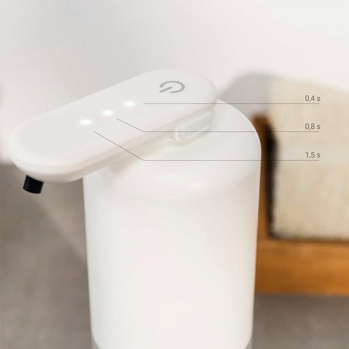 Distributeur de Savon Automatique Sans Contact — Rechargeable USB-C, 350 ml