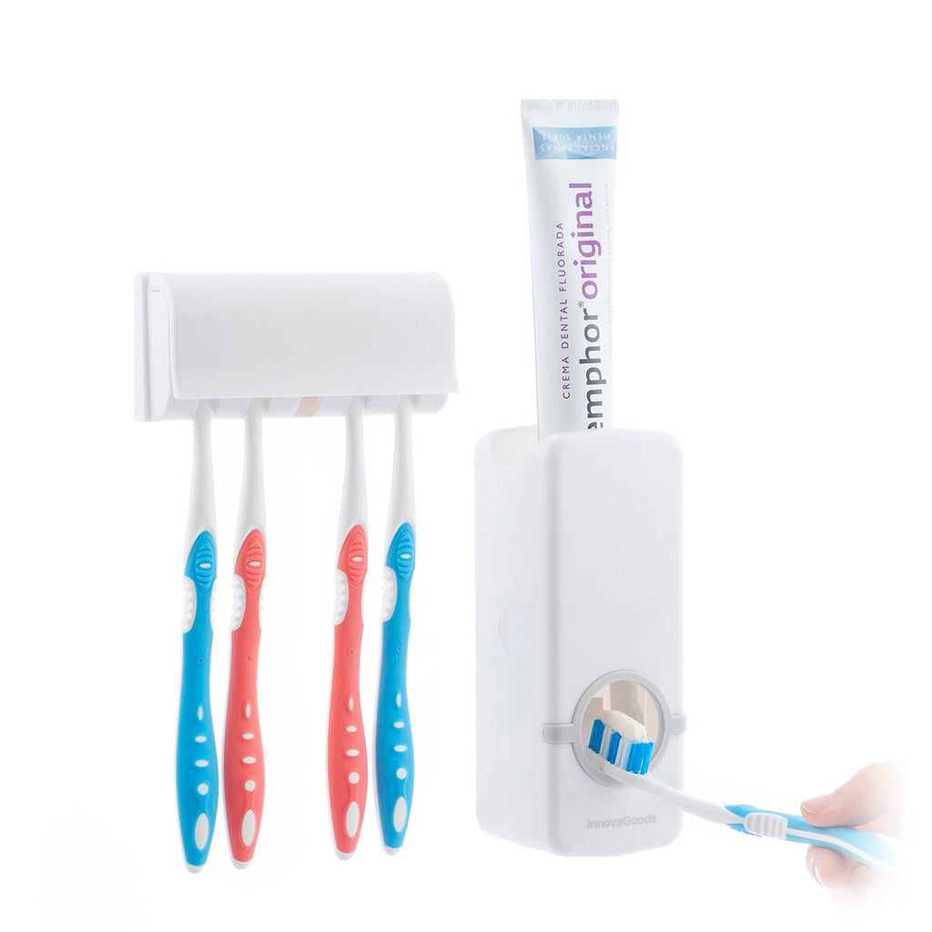 Distributeur de Dentifrice avec Porte-Brosse à Dents Diseeth