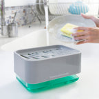 Distributeur de Liquide Vaisselle 2 en 1 Pushoap