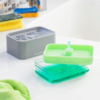 Distributeur de Liquide Vaisselle 2 en 1 Pushoap