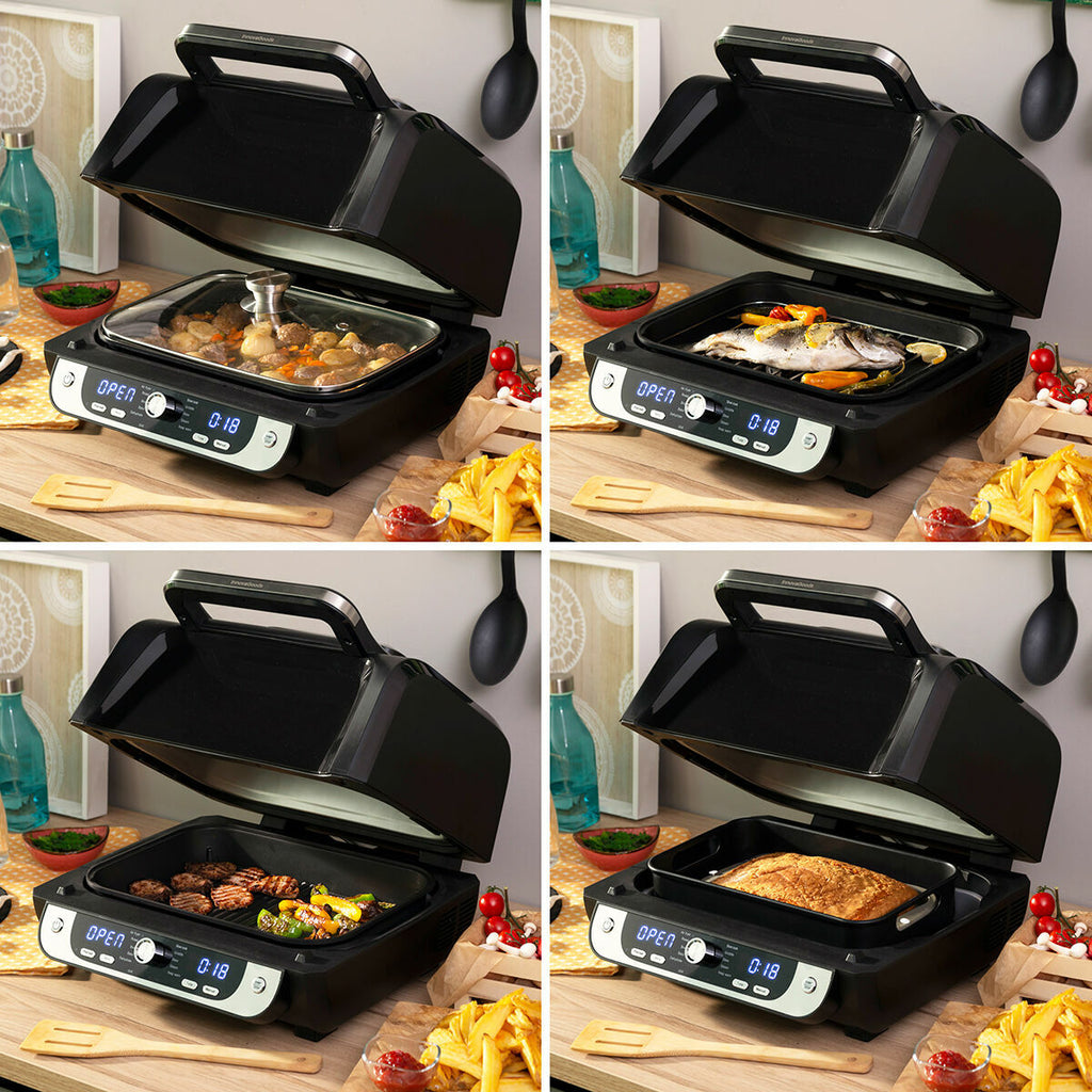 Friteuse à Air avec Gril, Accessoires et Livre de Recettes Fryinn 12-en-1