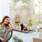 Hamac de fenêtre pour chat à ventouses — vue 2