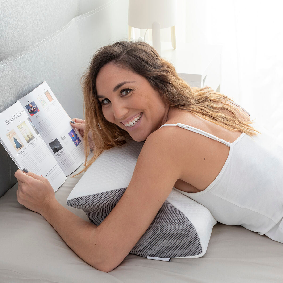 Oreiller Ergonomique Viscoélastique Soutien des Cervicales Conforti