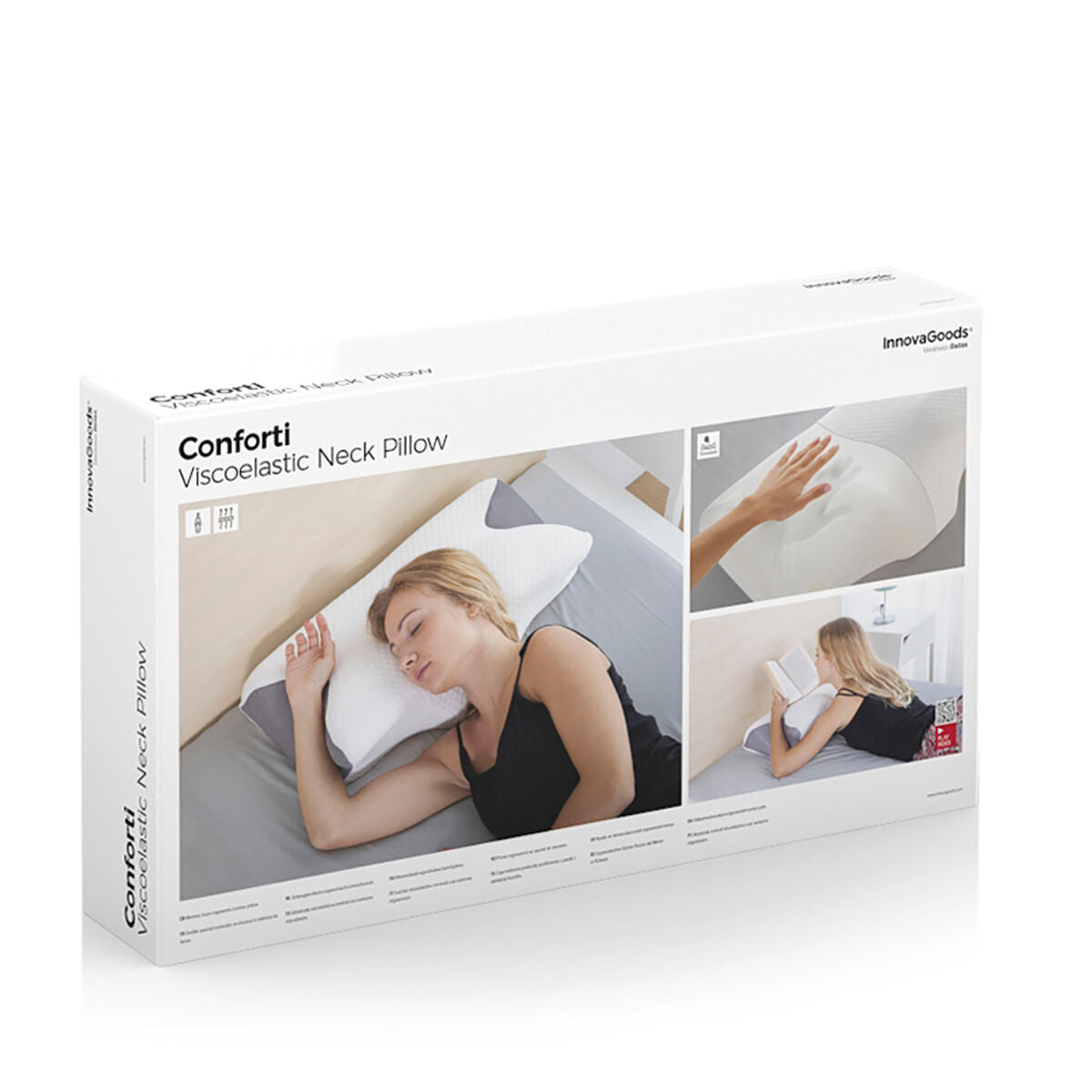 Oreiller Ergonomique Viscoélastique Soutien des Cervicales Conforti
