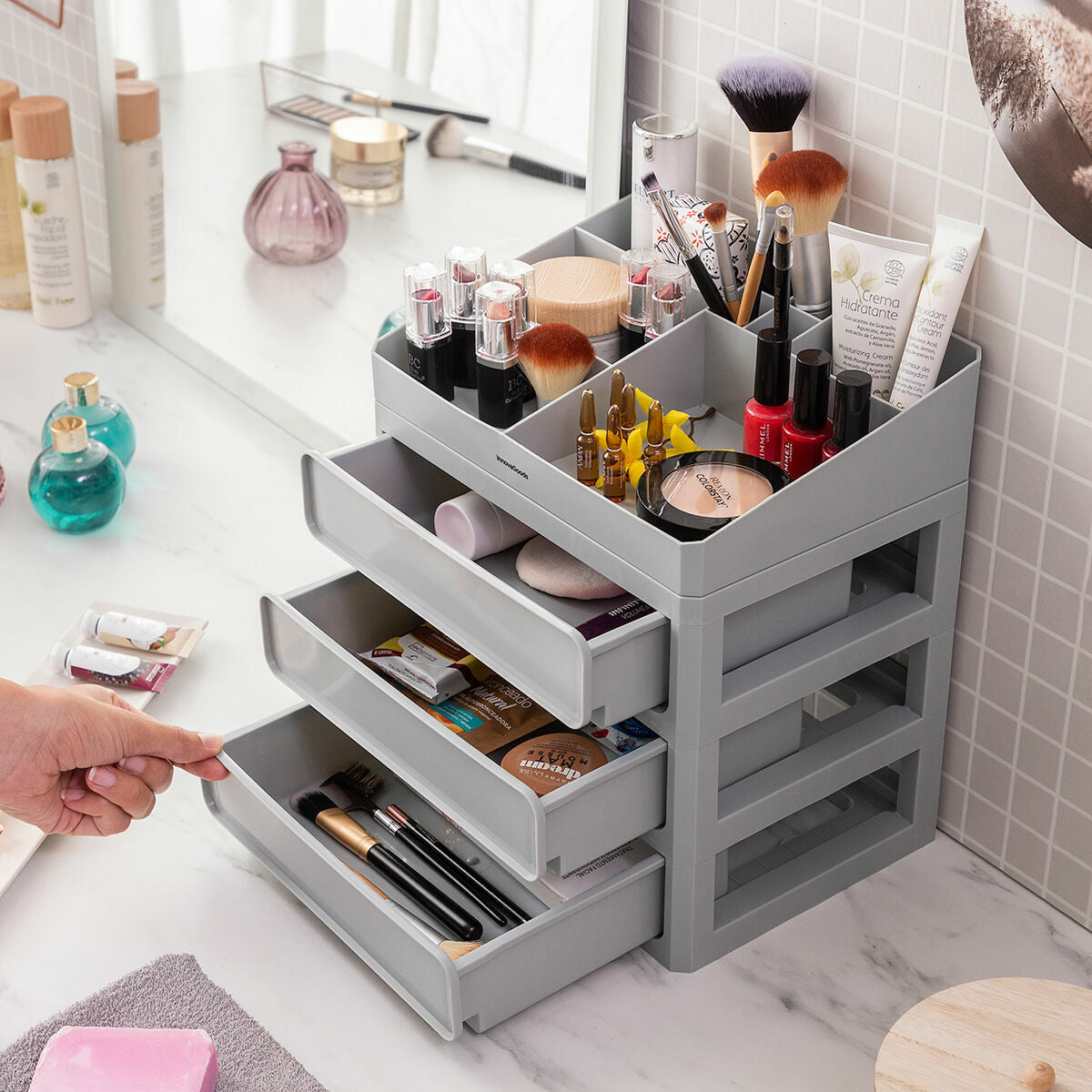 Organisateur de Maquillage à Tiroirs