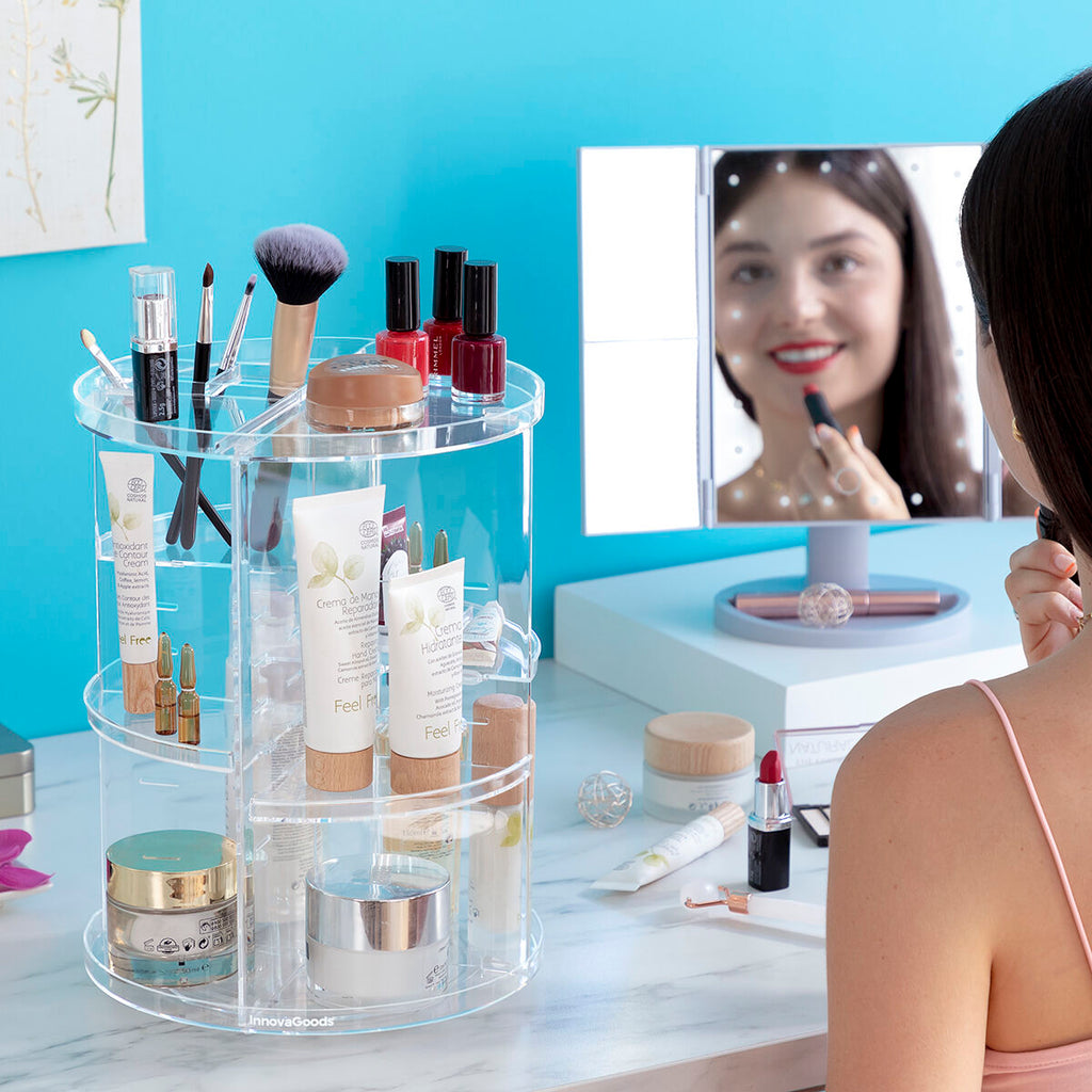 Organiseur de Maquillage Rotatif Rolkup