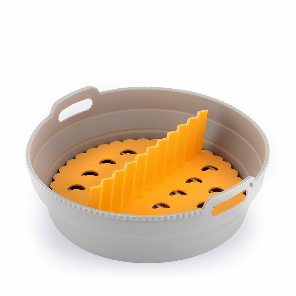 Panier en Silicone Pliable pour Friteuses à Air