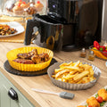 Paniers en Silicone avec Pinceau pour Friteuses à Air - Lot de 2