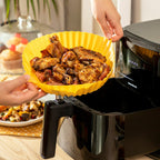 Paniers en Silicone avec Pinceau pour Friteuses à Air - Lot de 2