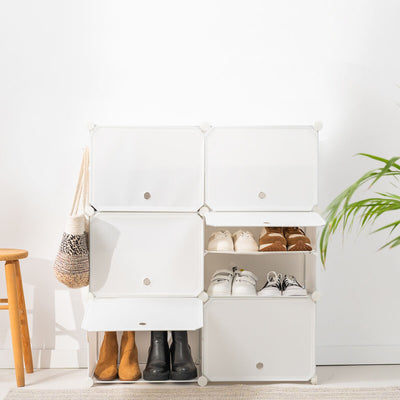 Range-Chaussures Modulaire Portable — Jusqu'à 36 Paires, Portes Ventilées