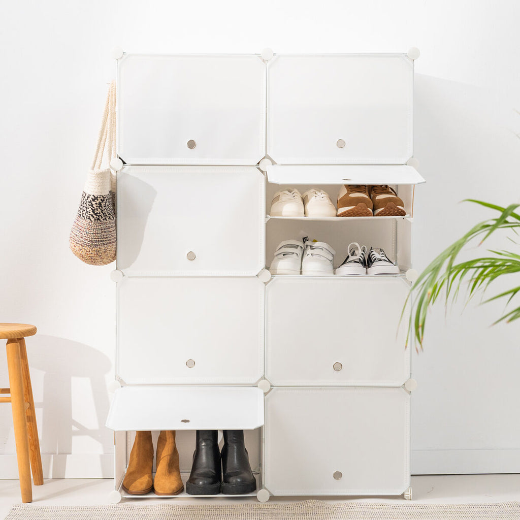 Range-Chaussures Modulaire Portable — Jusqu'à 36 Paires, Portes Ventilées