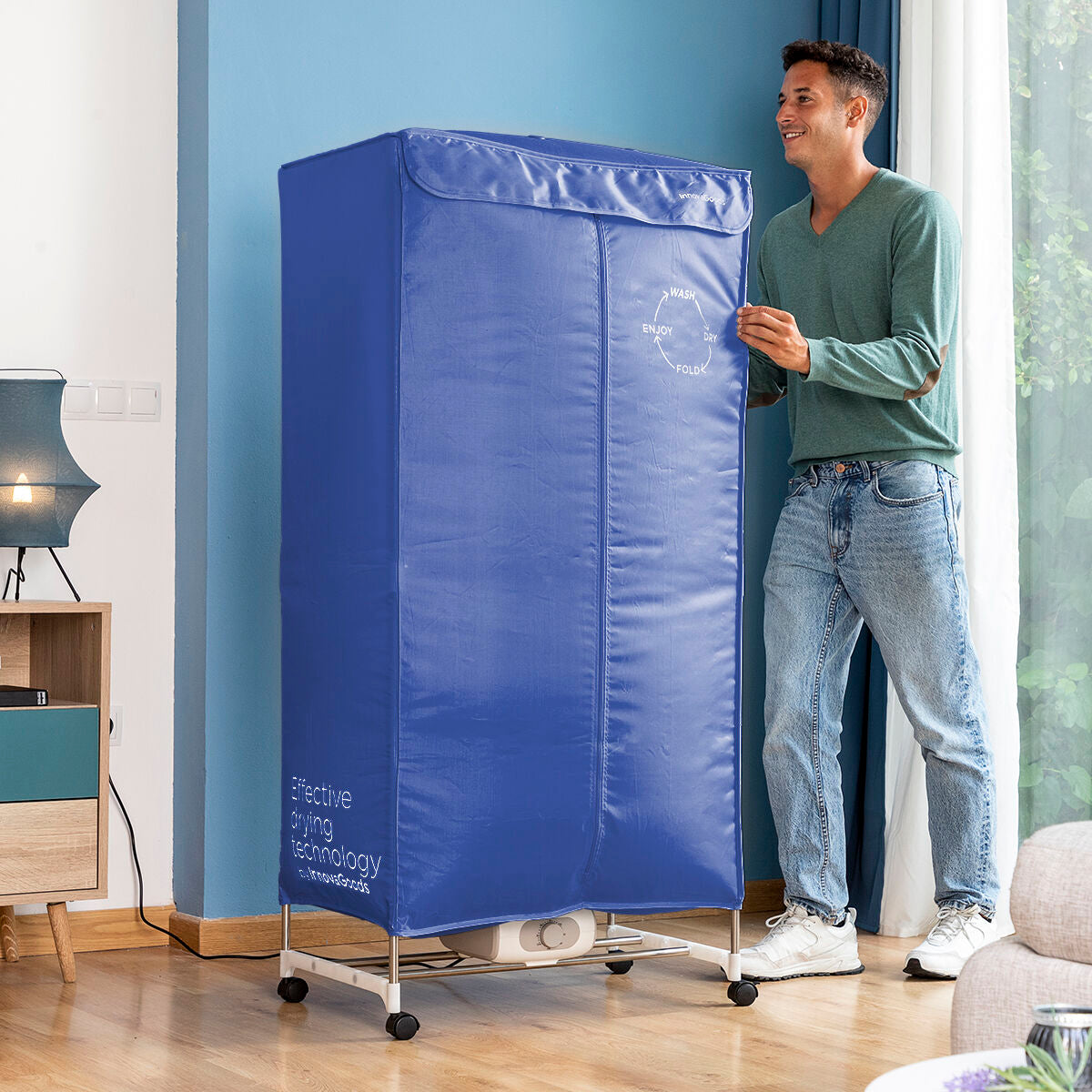 Séchoir Électrique Portatif à 2 Hauteurs 1200 W
