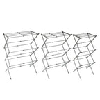 Séchoir à Linge Métallique Pliable et Extensible 3 Hauteurs Cloxy 11 Barres
